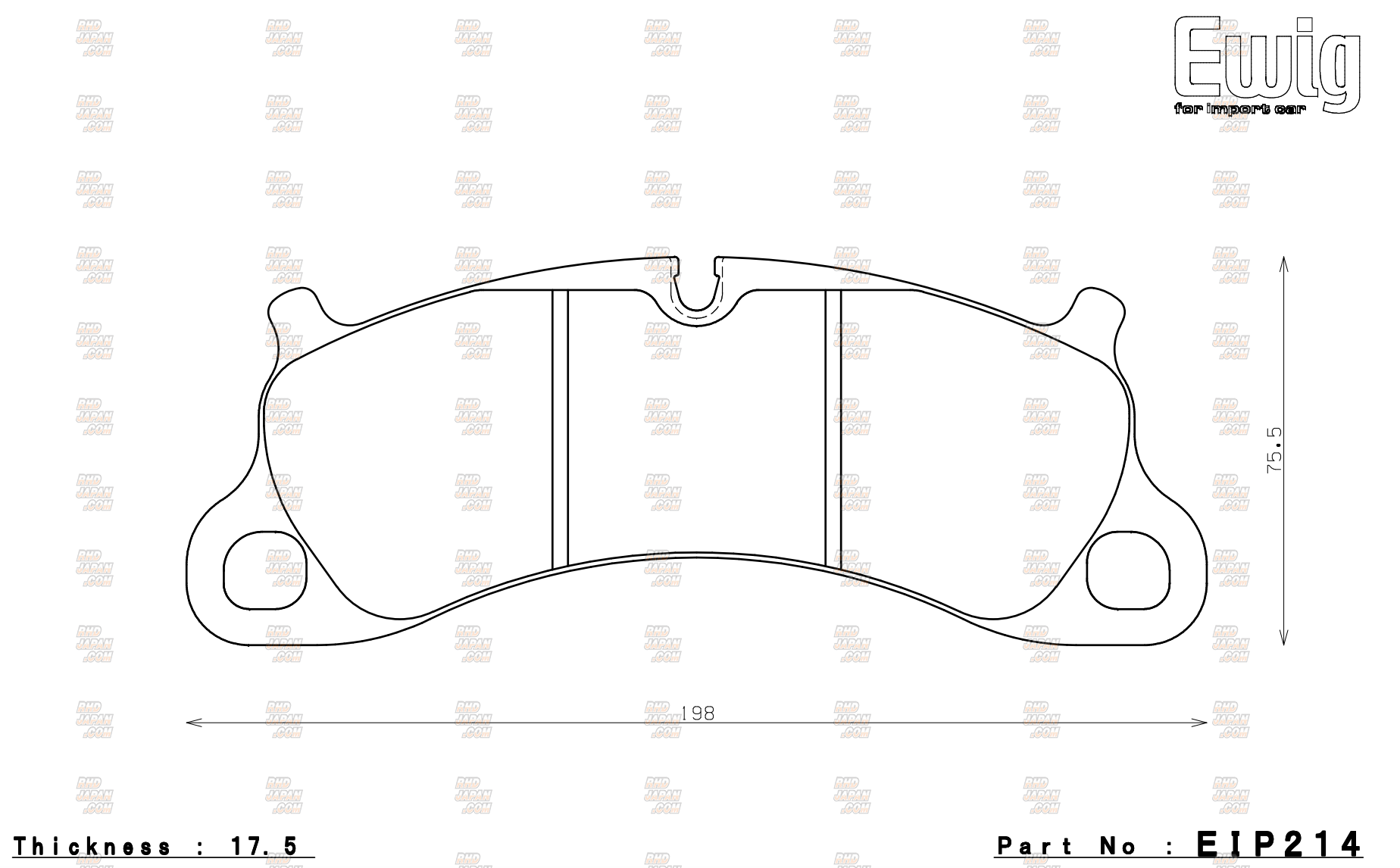 Endless Ewig Front Brake Pads Circuit Compound CC40 (ME20) - Porsche 911 991 Carrera S 4S Targa 4S GTS 4 GTS Targa 4 GTS GT3 991MA175 Turbo 991MA171